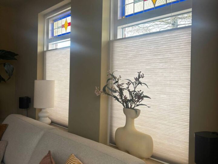 Complete metamorfose met PVC visgraat en plisses foto 5